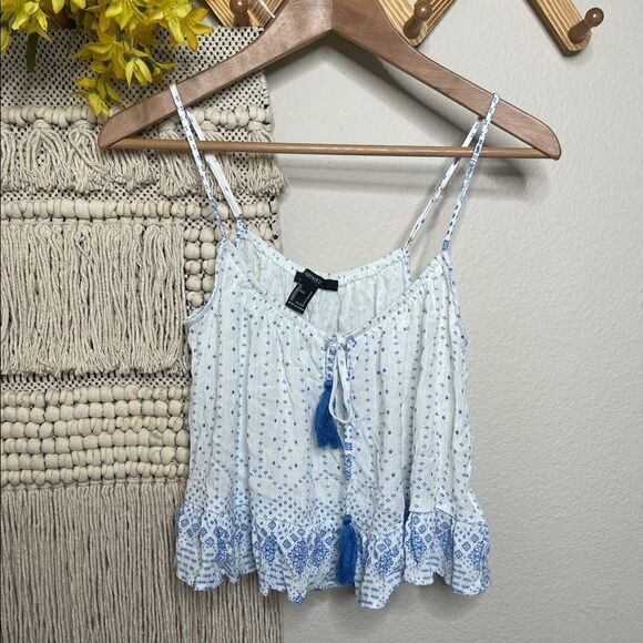 Forever 21 Tops - Forever 21 Tassel Geo Print Top Large